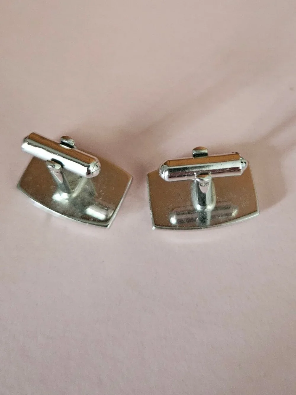 Vintage Swank Silvertone Cufflinks & Bonus Pair of Vintage Silvertone Cufflinks